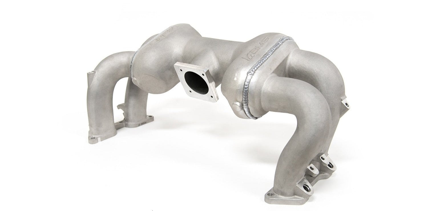 AMS Performance Reverse Rotation Intake Manifold - Un-Coated - 2002-2014 Subaru WRX / 2004-2021 Subaru STI